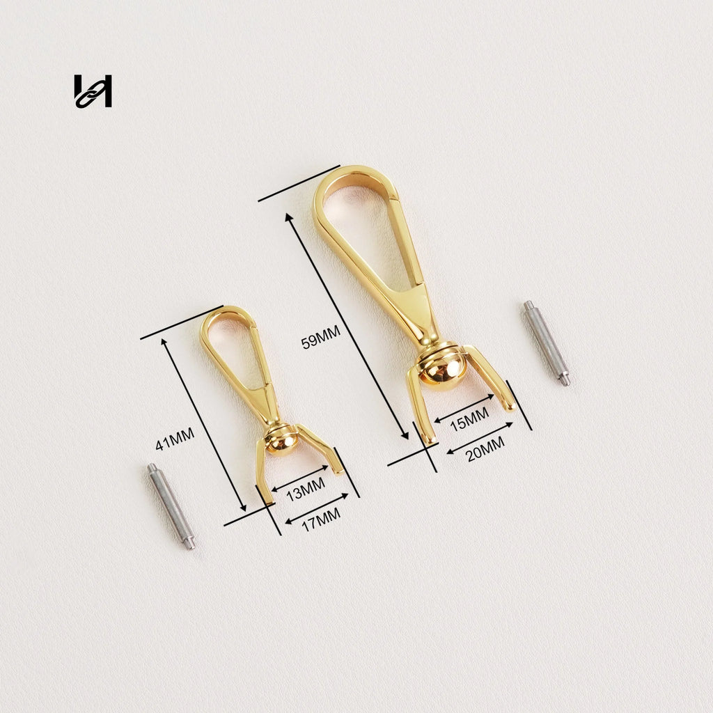 Stainless Steel Long Body Two-Piece Swivel Hooks - hardware