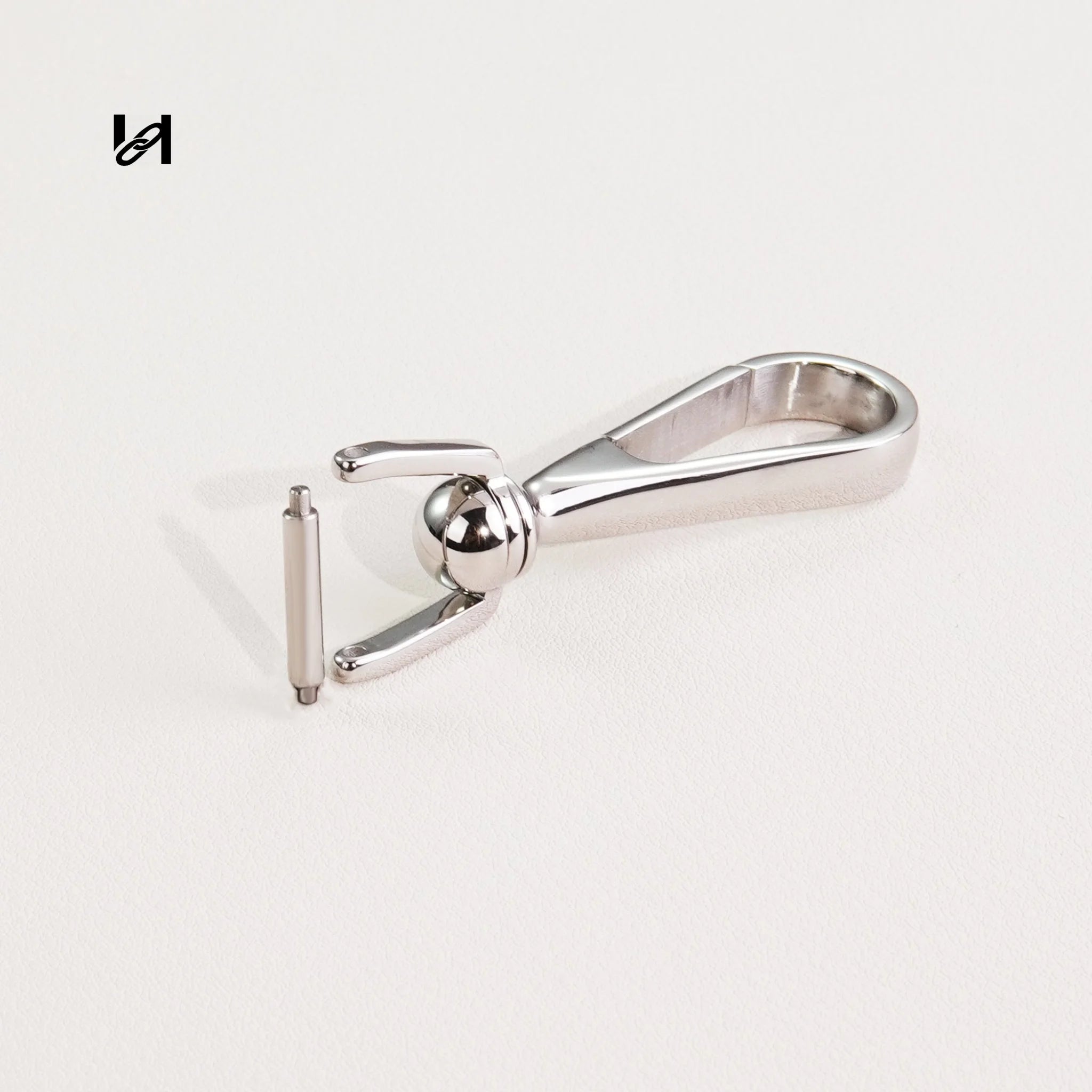 Stainless Steel Long Body Two-Piece Swivel Hooks - silver / 13MM - hardware