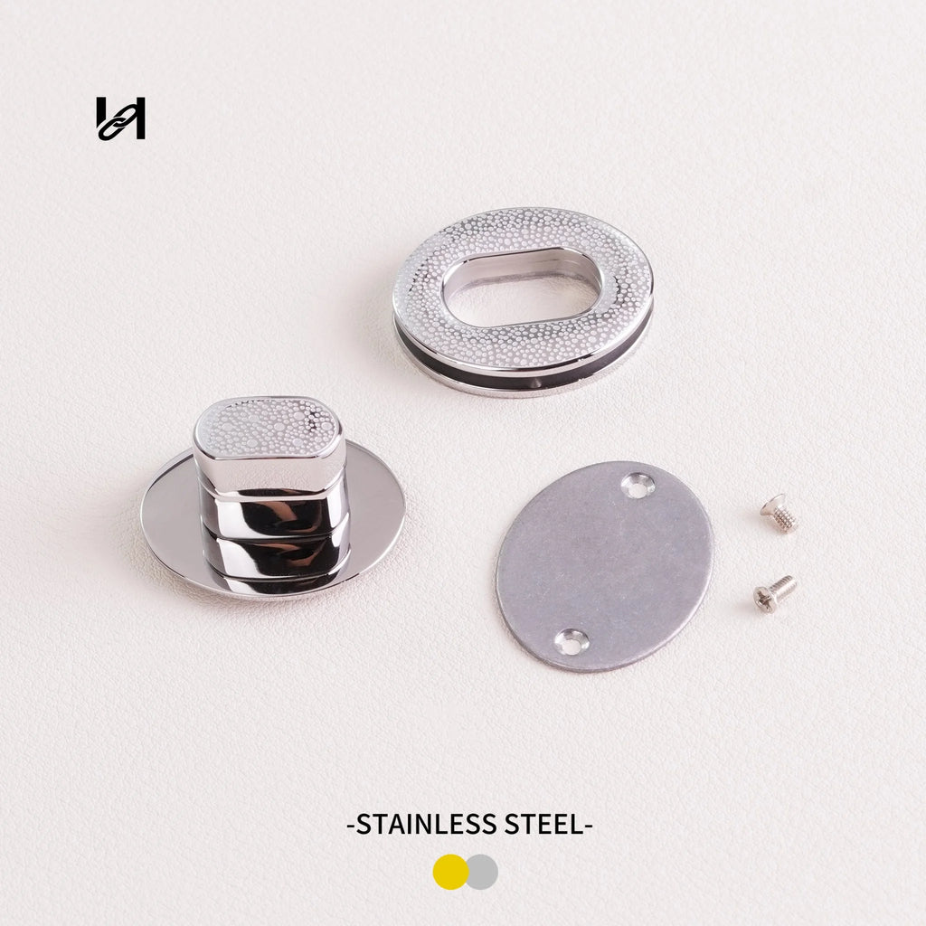Stainless steel polka dot lock - hardware