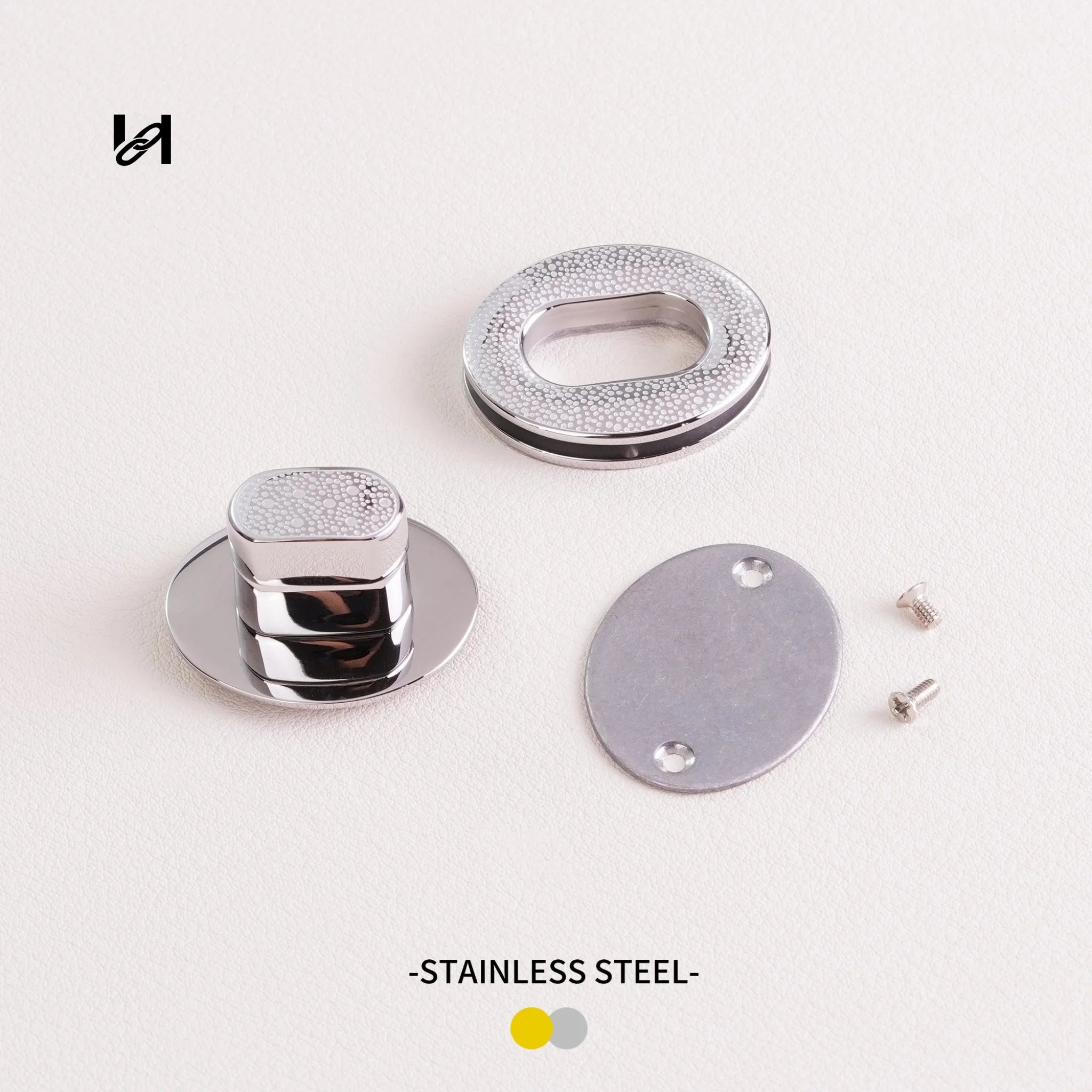 Stainless steel polka dot lock - hardware