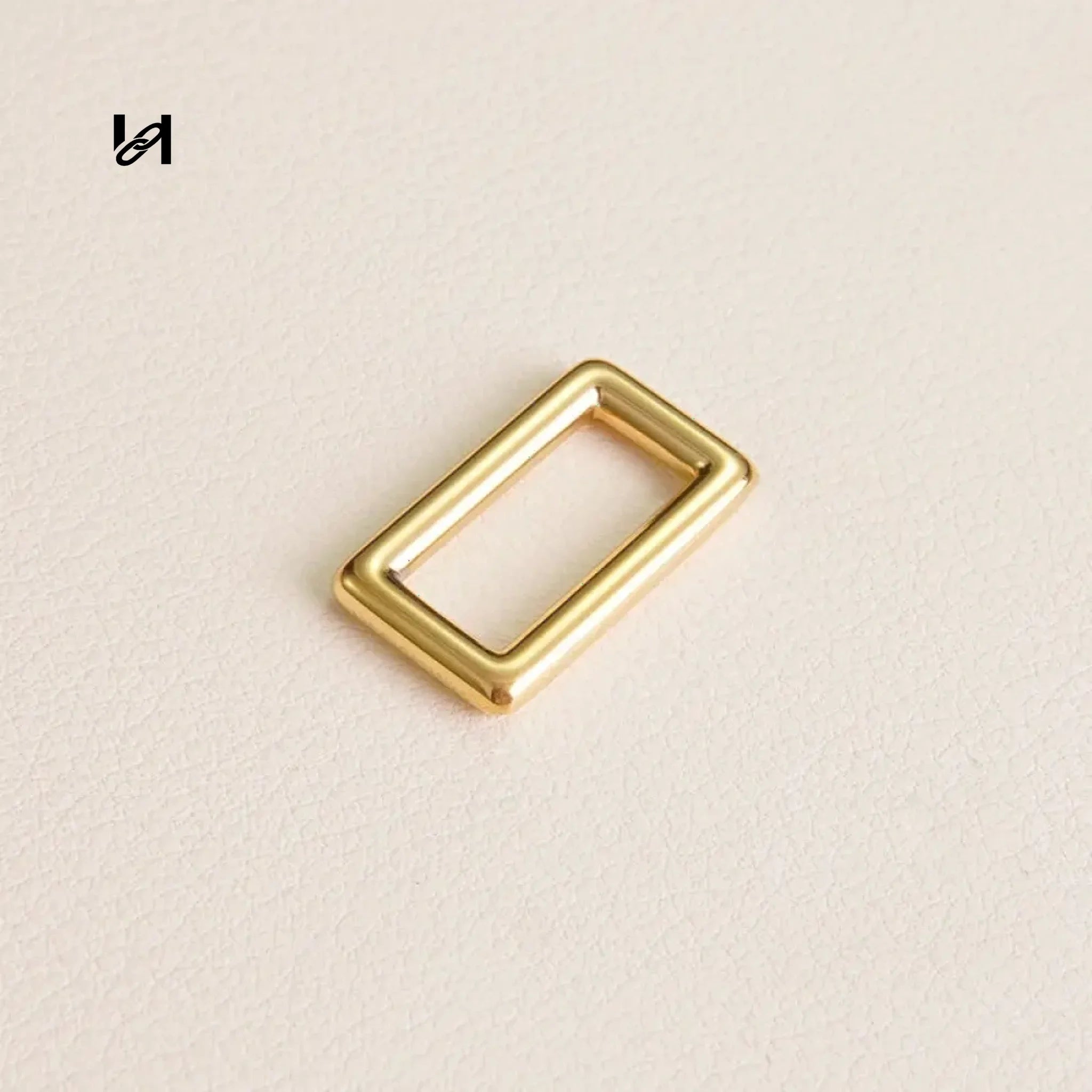 Stainless Steel Roller Buckle and Square ring - Square ring / Gold - hardware