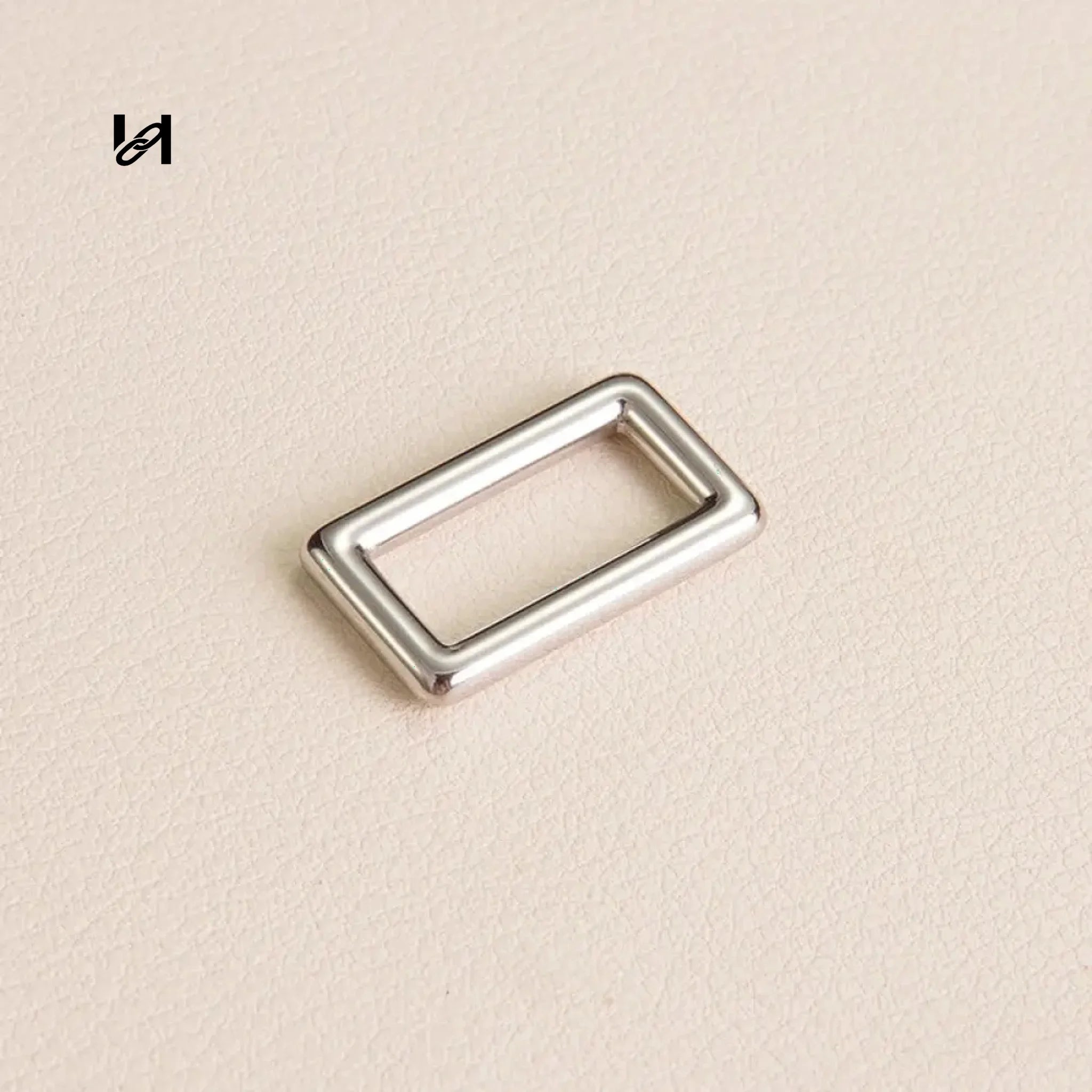 Stainless Steel Roller Buckle and Square ring - Square ring / Silver - hardware