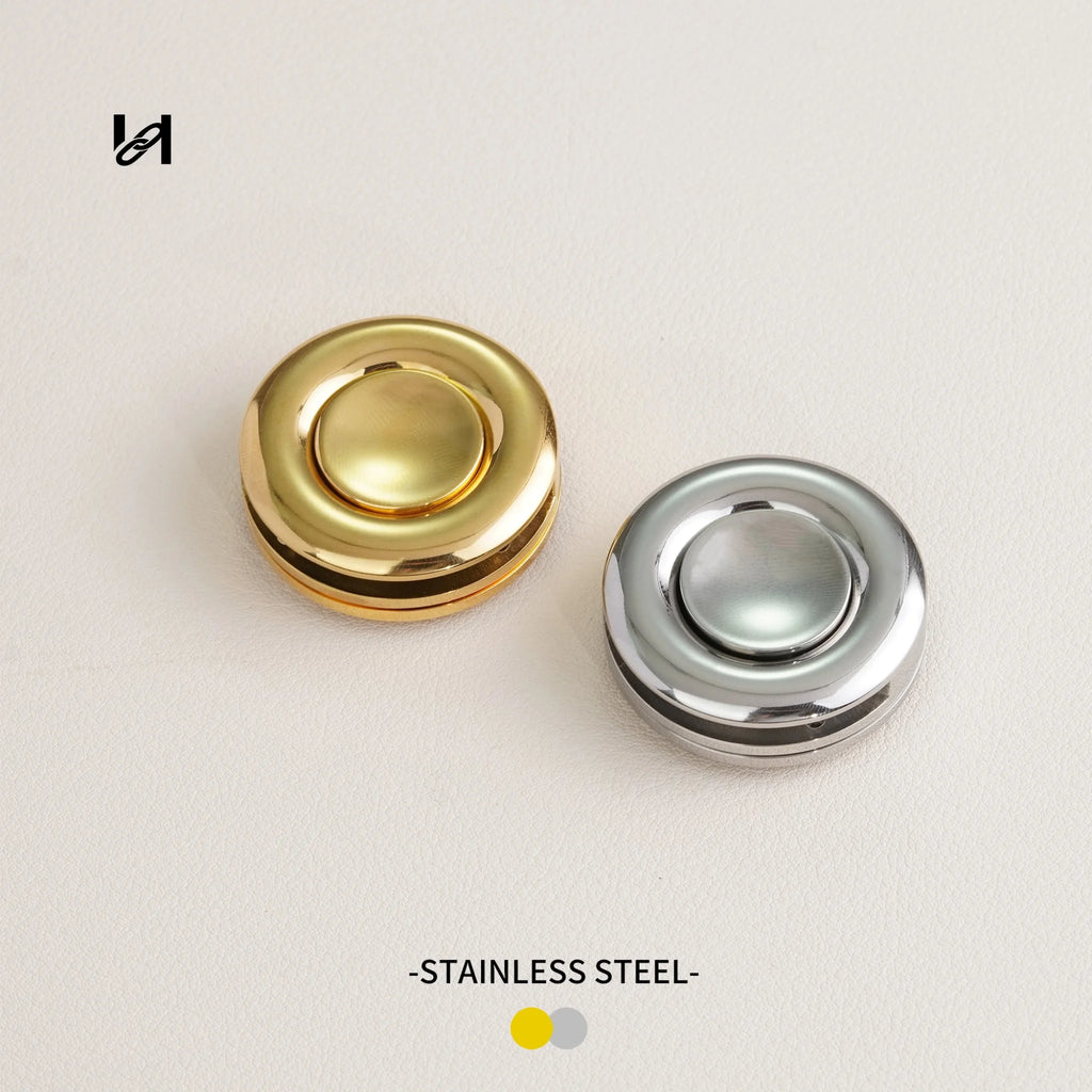 Stainless steel round snap lock - hardware