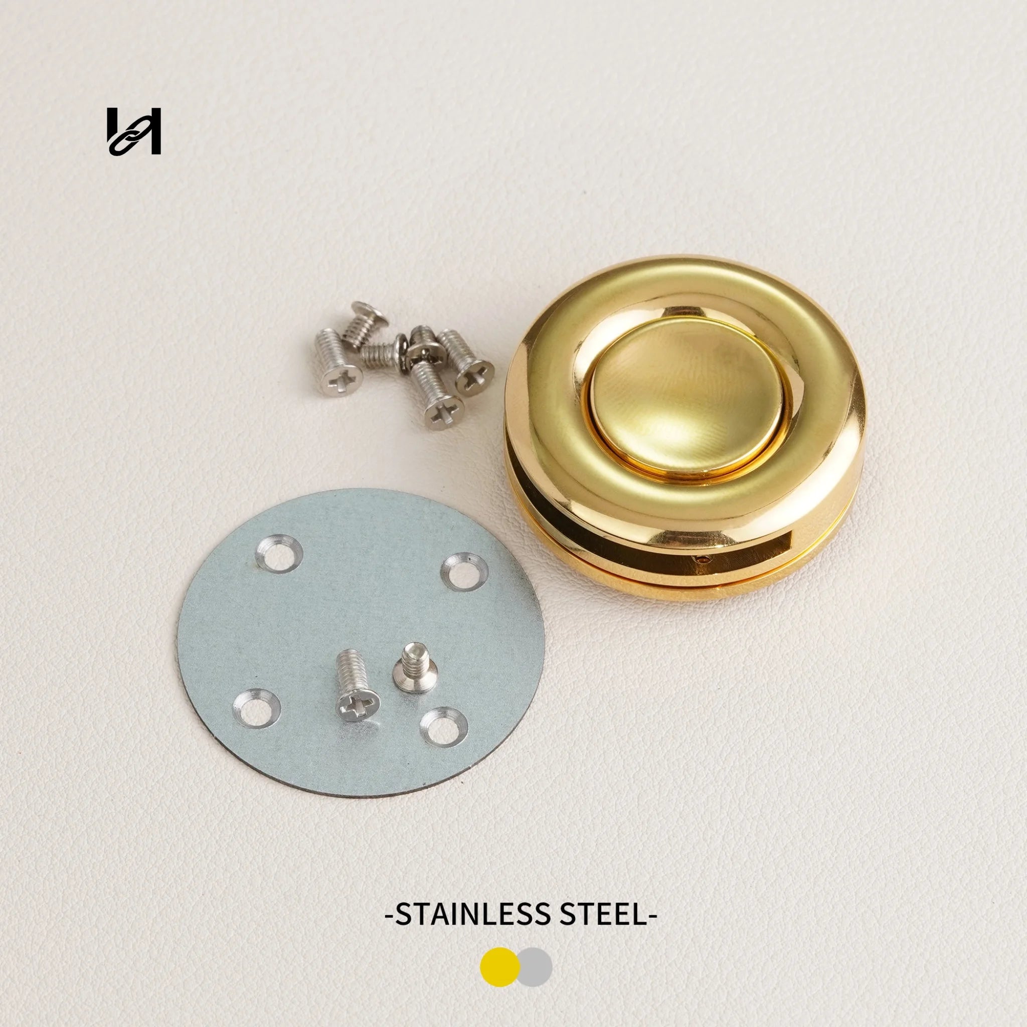 Stainless steel round snap lock - hardware