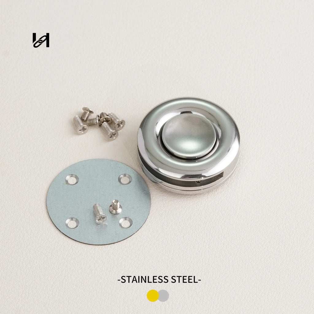 Stainless steel round snap lock - hardware