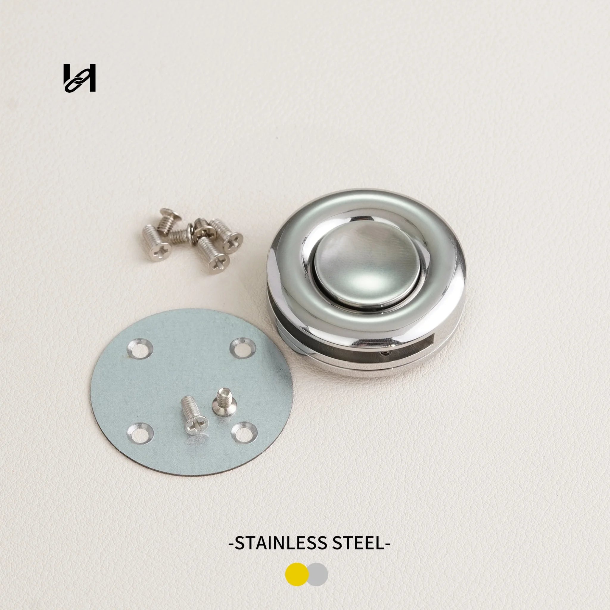 Stainless steel round snap lock - hardware