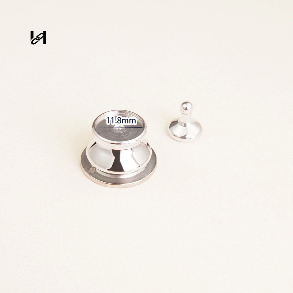 Stainless Steel Round Turn Twist Locks – Durable Hardware for Handbags & Leather Accessories - hardware