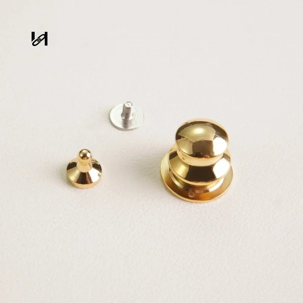 Cap spring lock - Flat / Gold - hardware