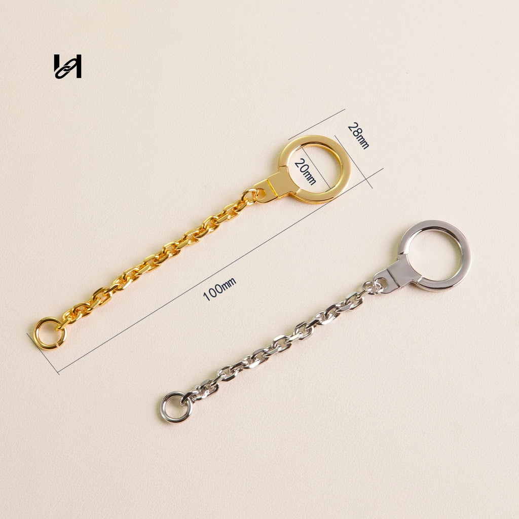 Stainless Steel Spring Keychain Chain - hardware