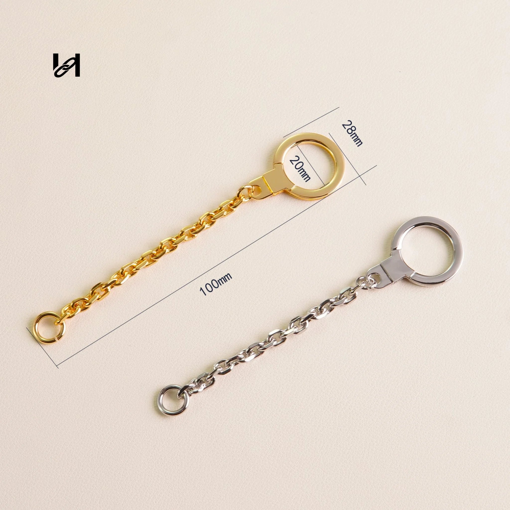 Stainless Steel Spring Keychain Chain - hardware