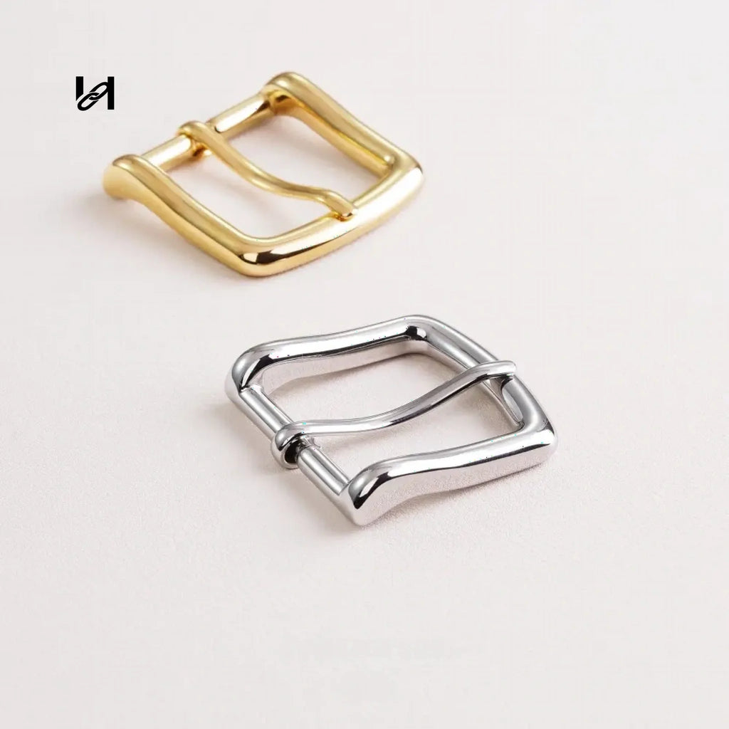 Stainless steel square-curve belt buckle - hardware