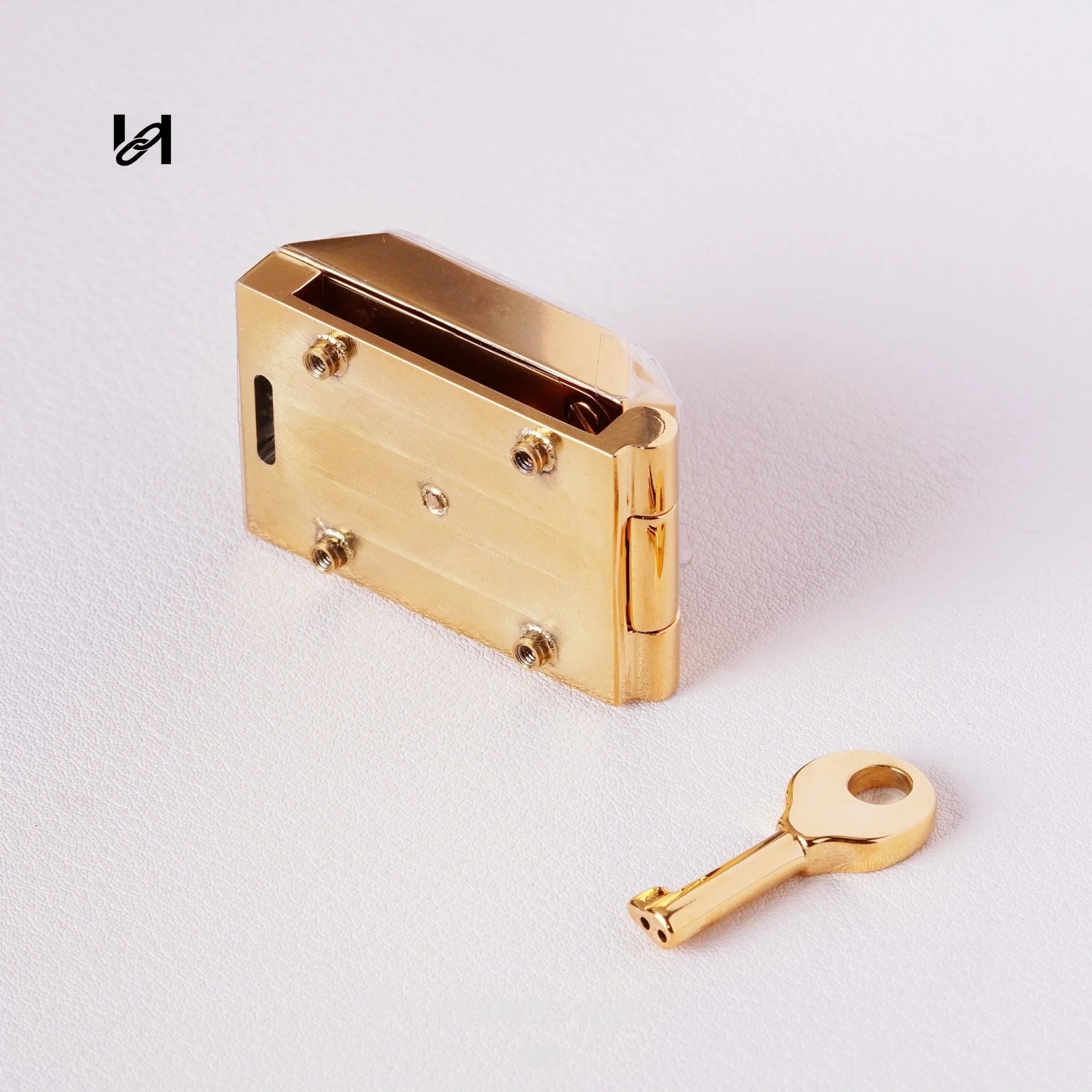 Stainless Steel Square Flip Lock Closure for Briefcases - hardware