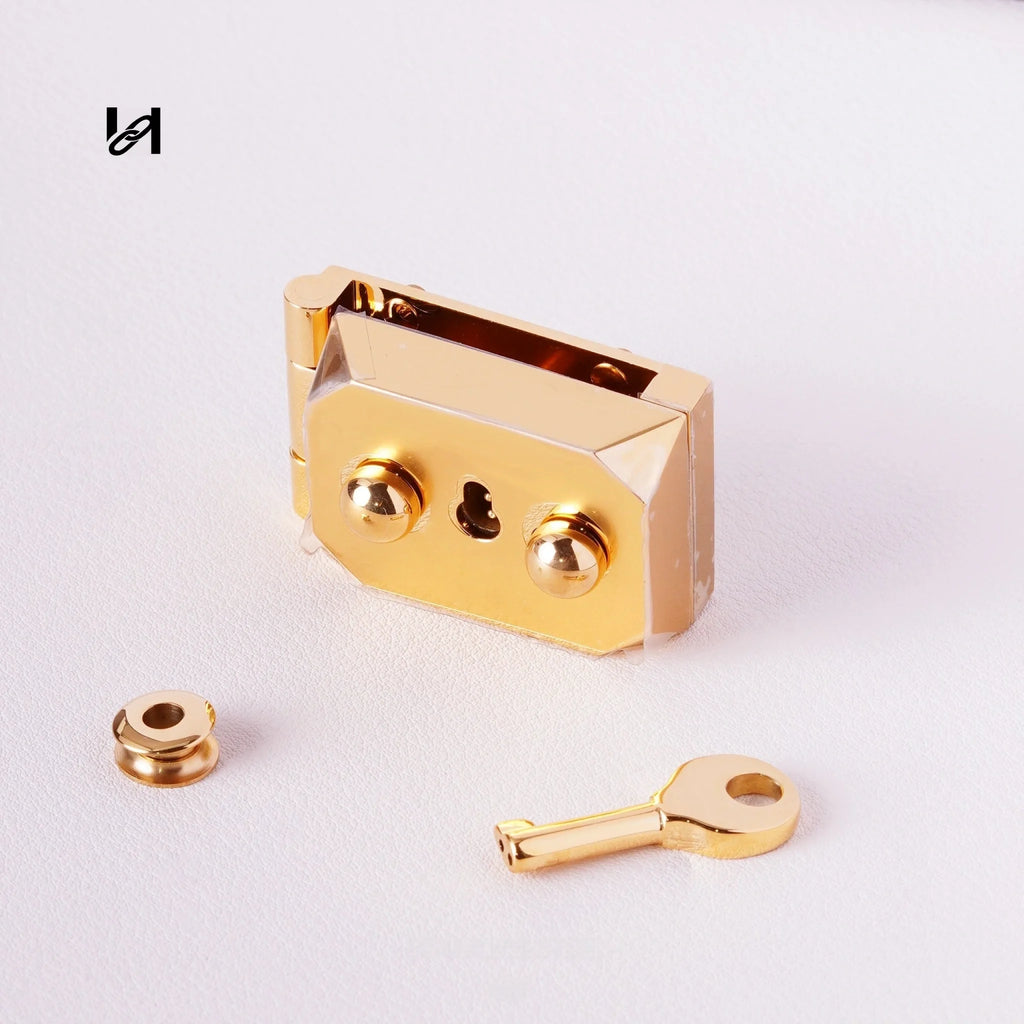 Stainless Steel Square Flip Lock Closure for Briefcases - hardware