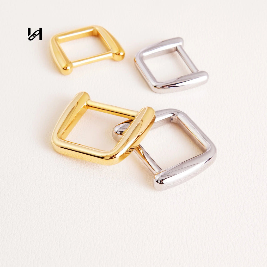 Stainless Steel Square Ring for Briefcase & Bag Handle – 316L Gold & Silver Hardware 20mm / 16mm Inner Width