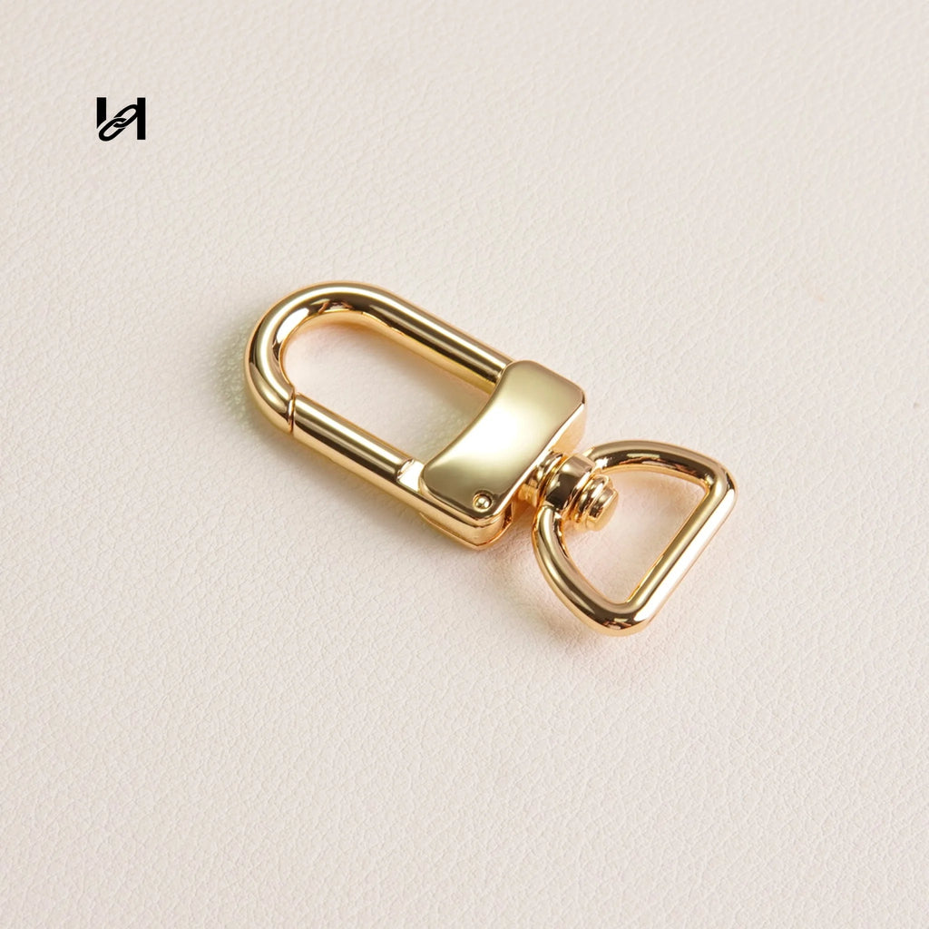 Stainless Steel Swivel Bolt Snap Hooks – Durable Hardware for Bags Leashes & Accessories - 12mm / gold - hardware