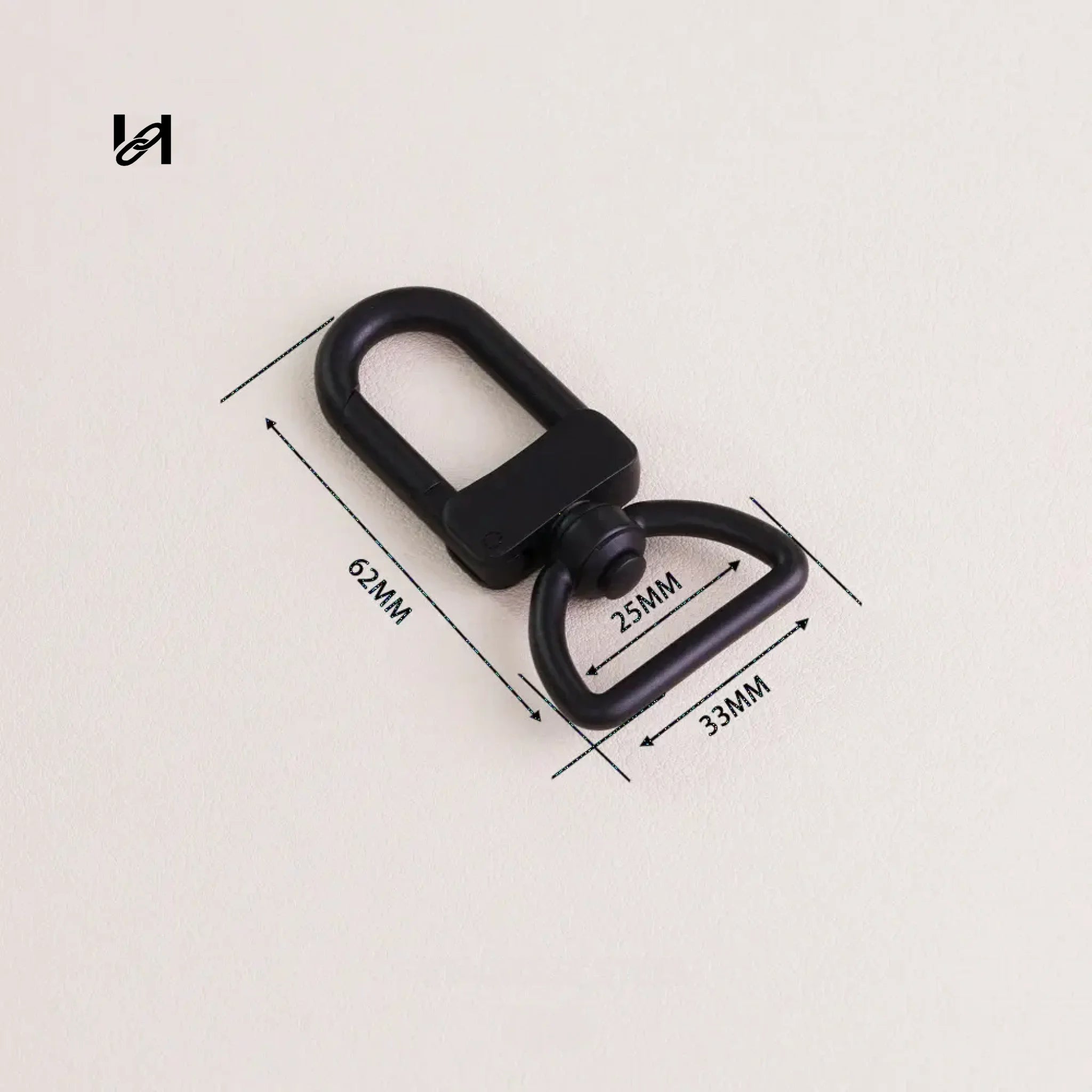 Stainless Steel Swivel Bolt Snap - 25mm / Black - hardware
