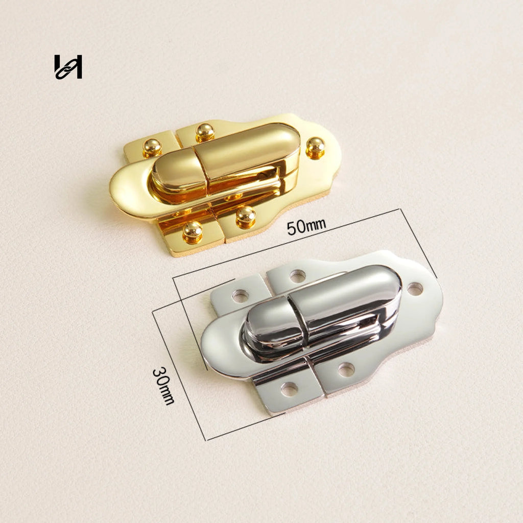 Stainless Steel Trunk Hinges & Locks Set - hardware