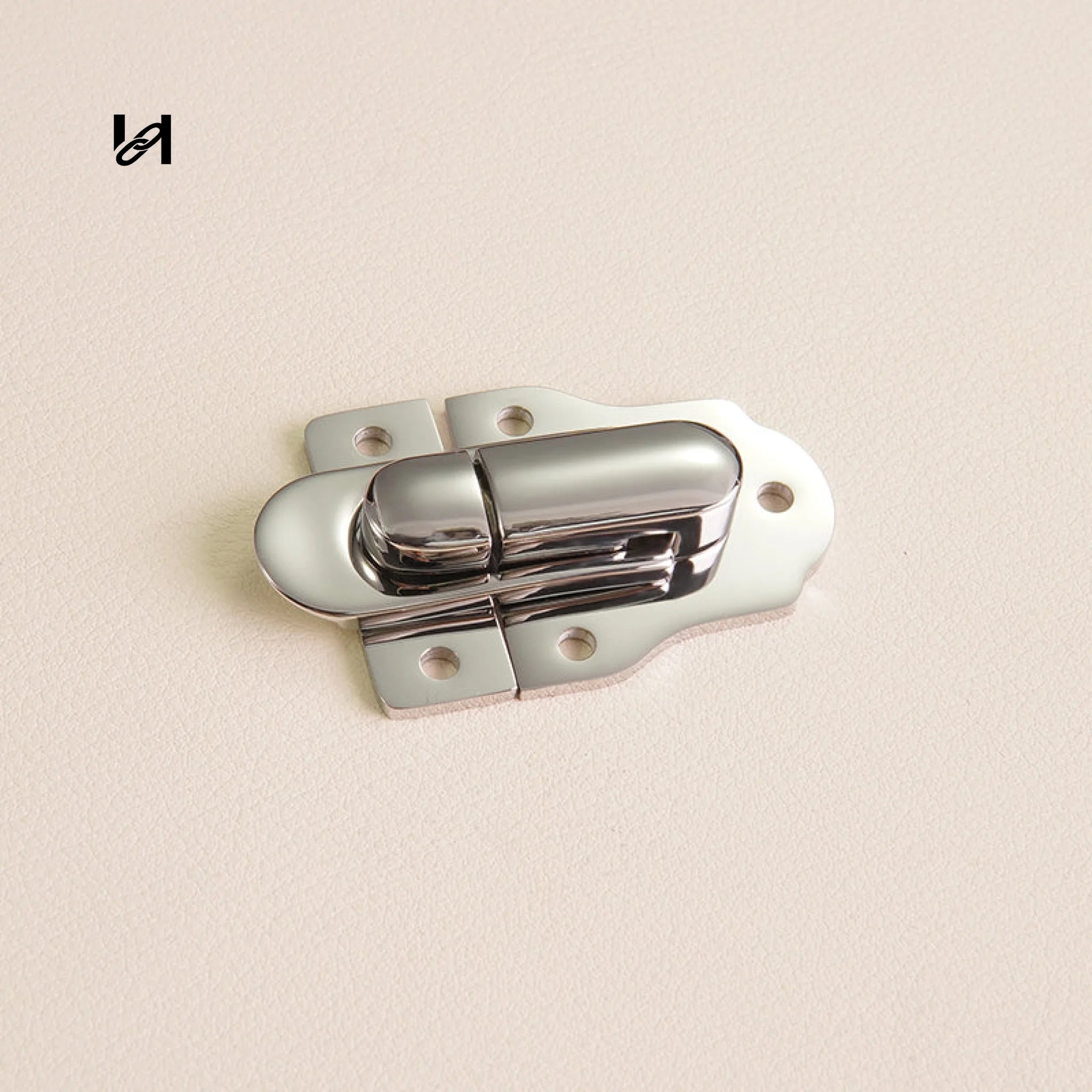 Stainless Steel Trunk Hinges & Locks Set - Silver - hardware