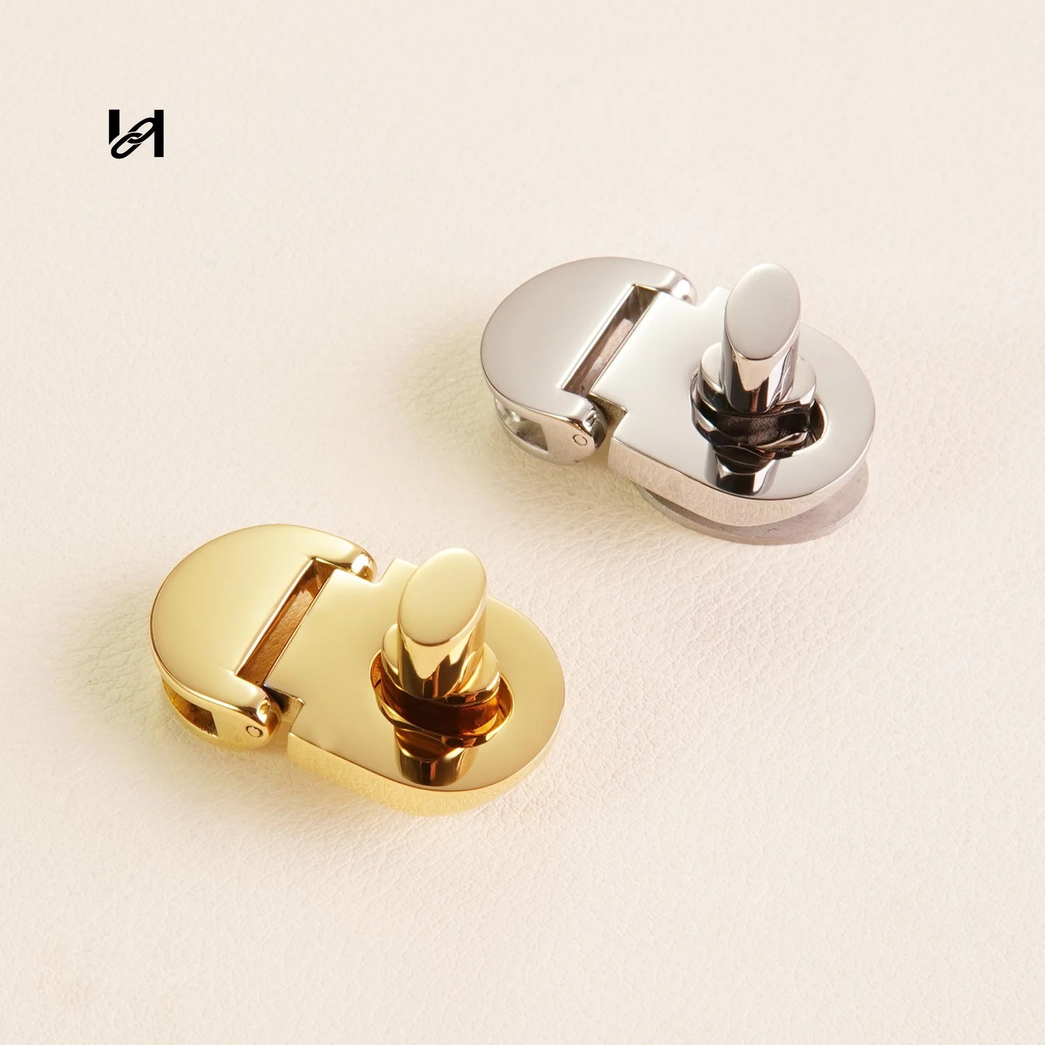Stainless Steel Turn Locks for Leather Bags - hardware
