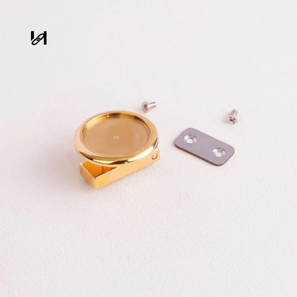 Stainless steel veneer groove lock - hardware
