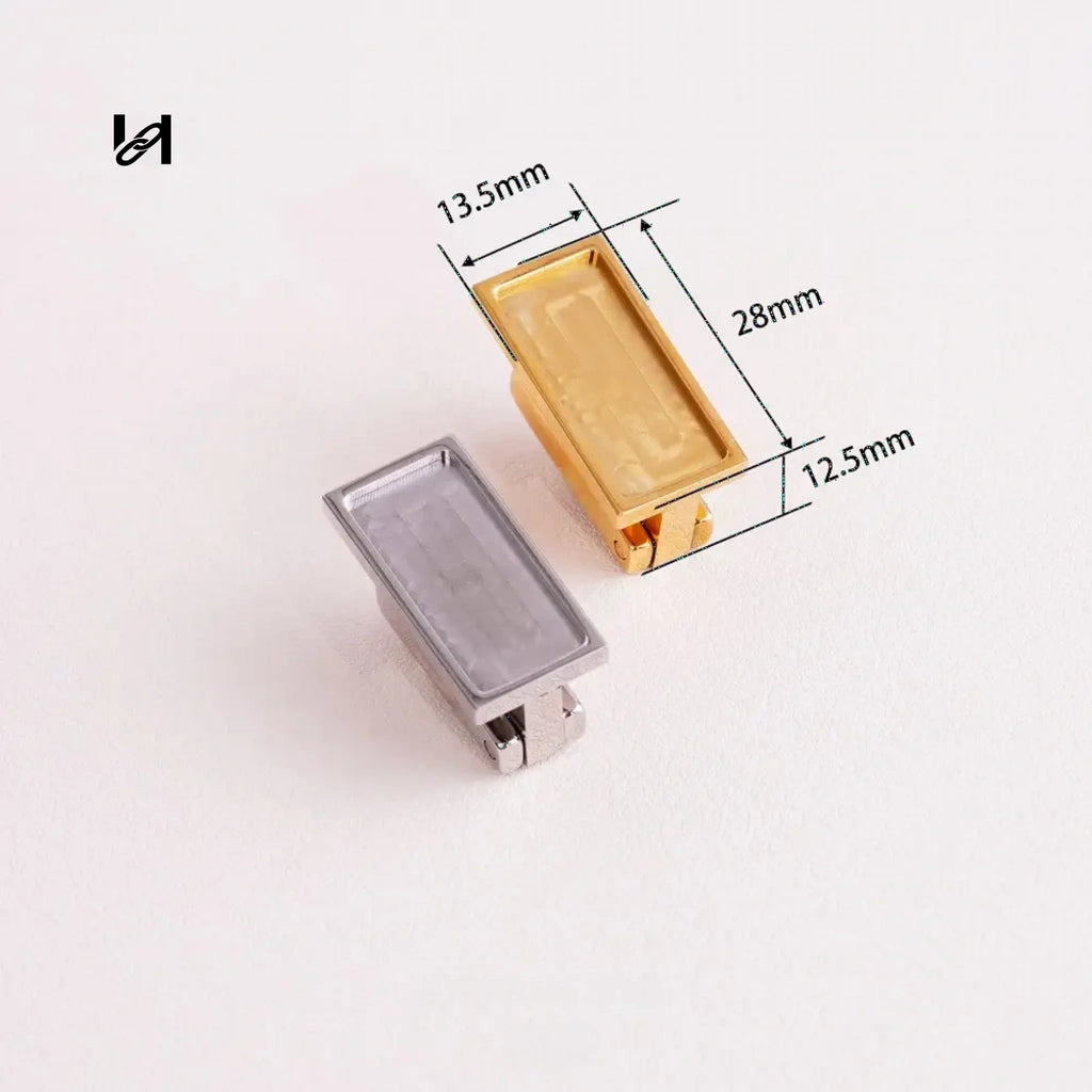 Stainless steel veneer groove lock - hardware