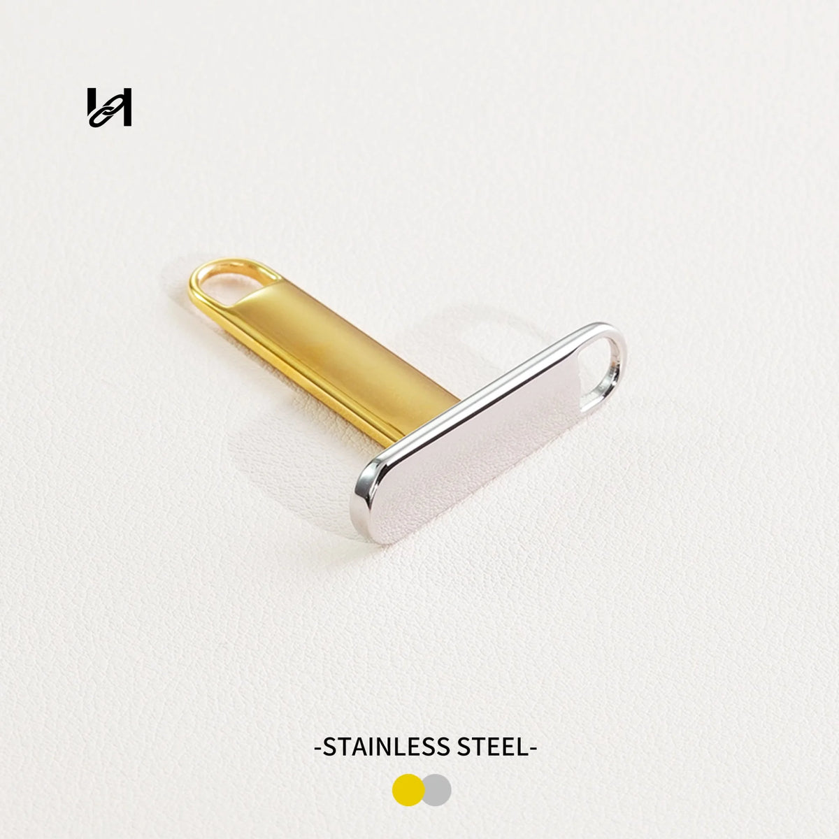 Stainless Steel Zipper Pull – Replacement Zipper Slider Tab for Bags | Gold & Silver 35mm - hardware