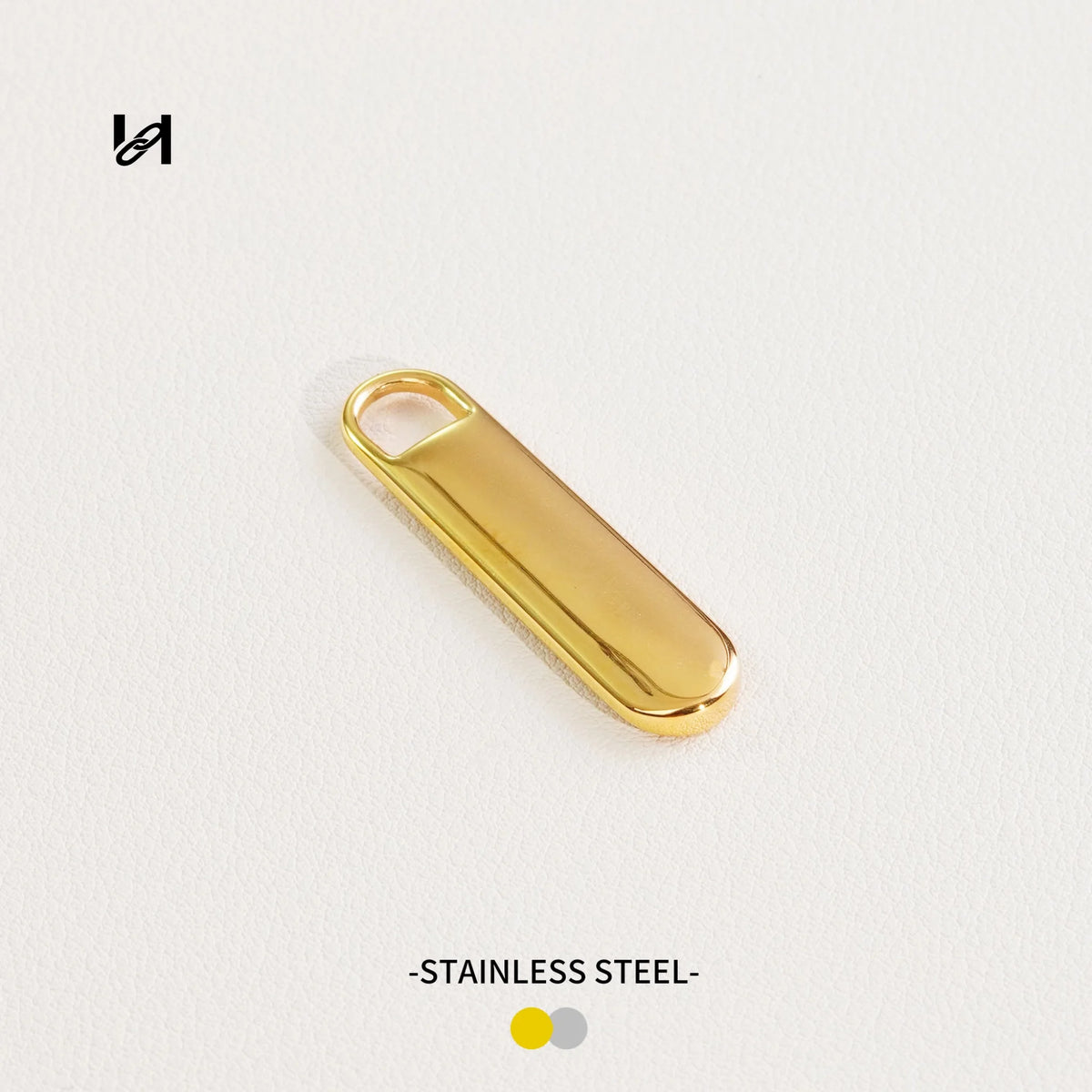 Stainless Steel Zipper Pull – Replacement Zipper Slider Tab for Bags | Gold & Silver 35mm - hardware