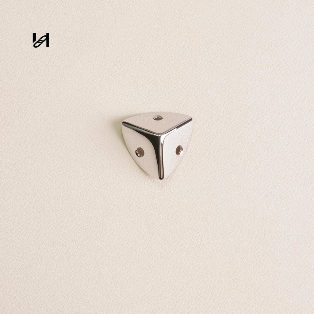 Trunk Corner Protectors – Stainless Steel Hardware for Cases & Luggage - Small/ silver - hardware