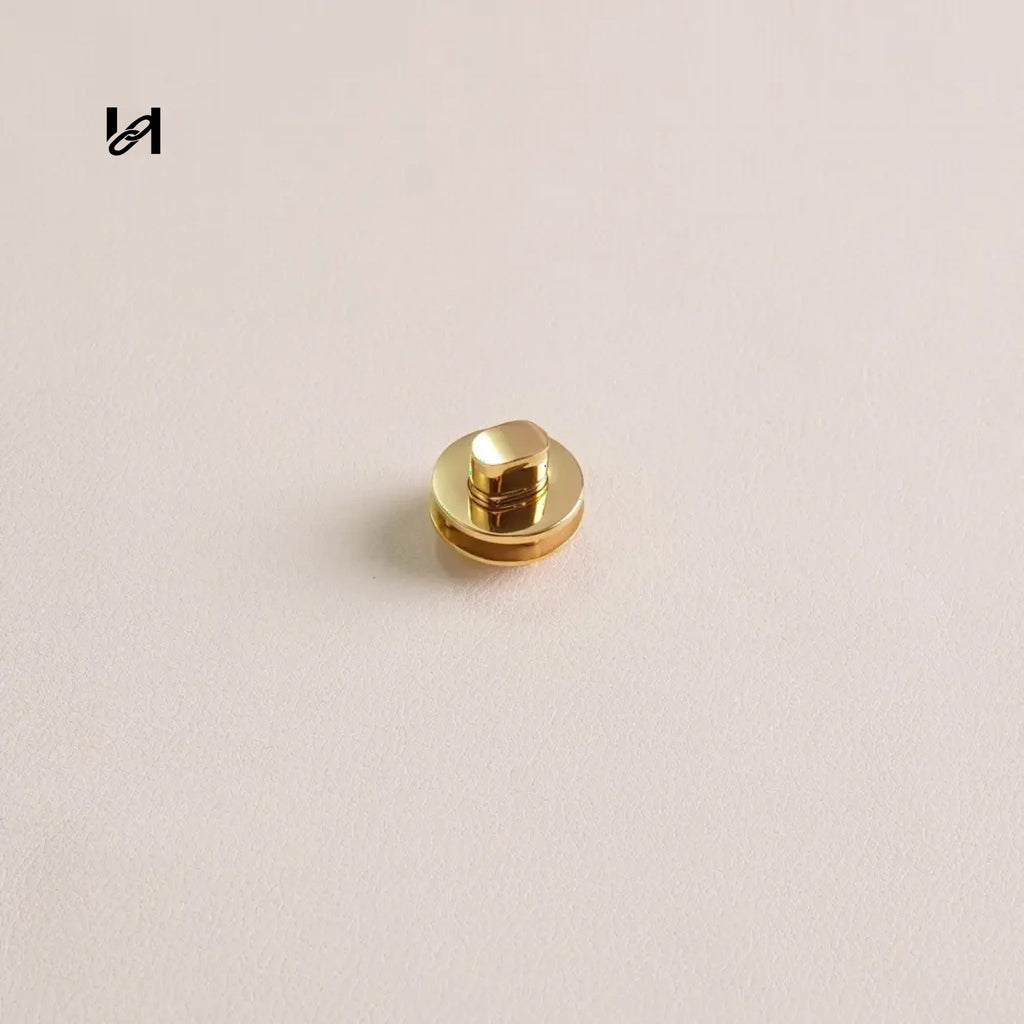 Turn Lock Clasp - 20mm / Flat / Gold - hardware