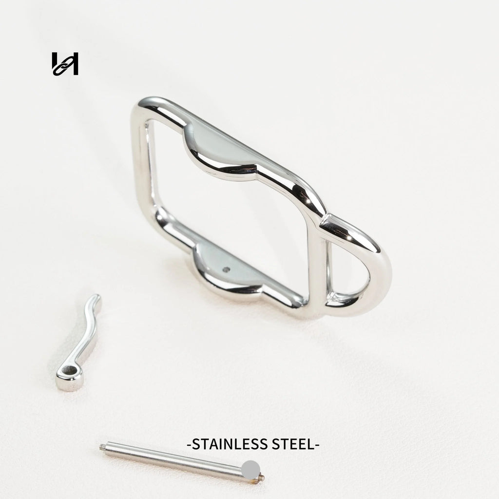 Vintage belt buckle - silver - hardware