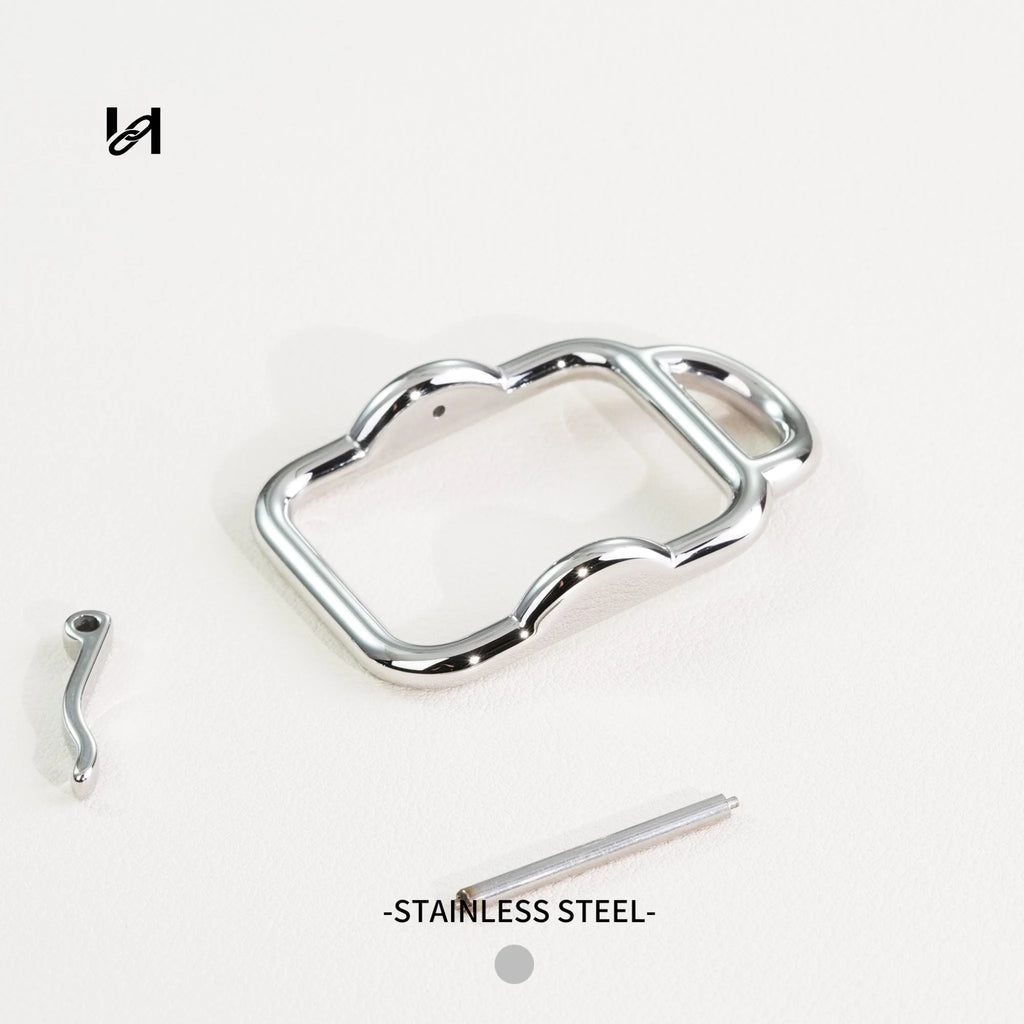 Vintage belt buckle - silver - hardware
