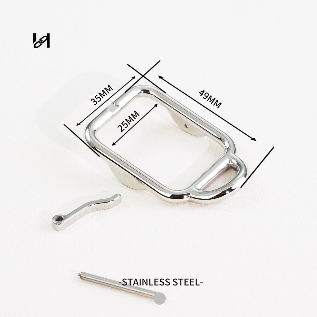 Vintage belt buckle - silver - hardware
