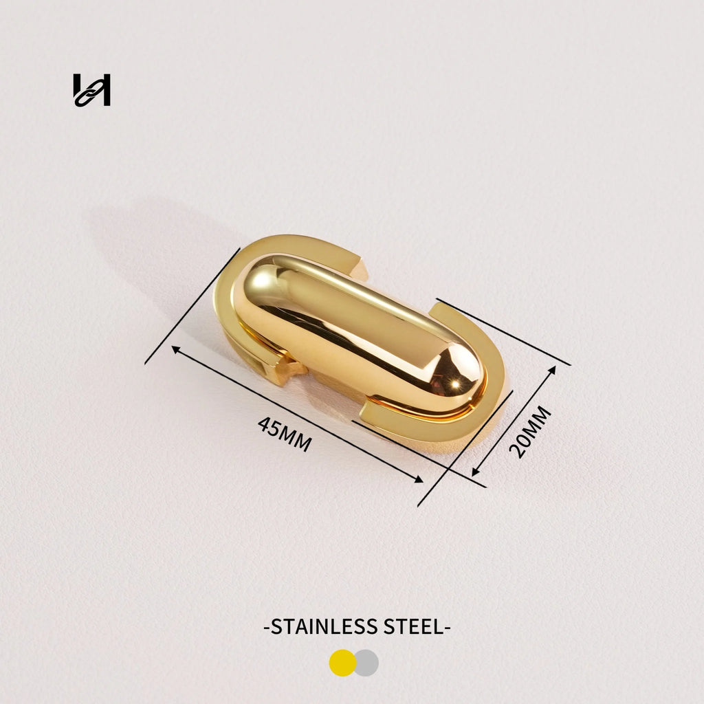 Vintage-Style Stainless Steel Twist Locks - hardware