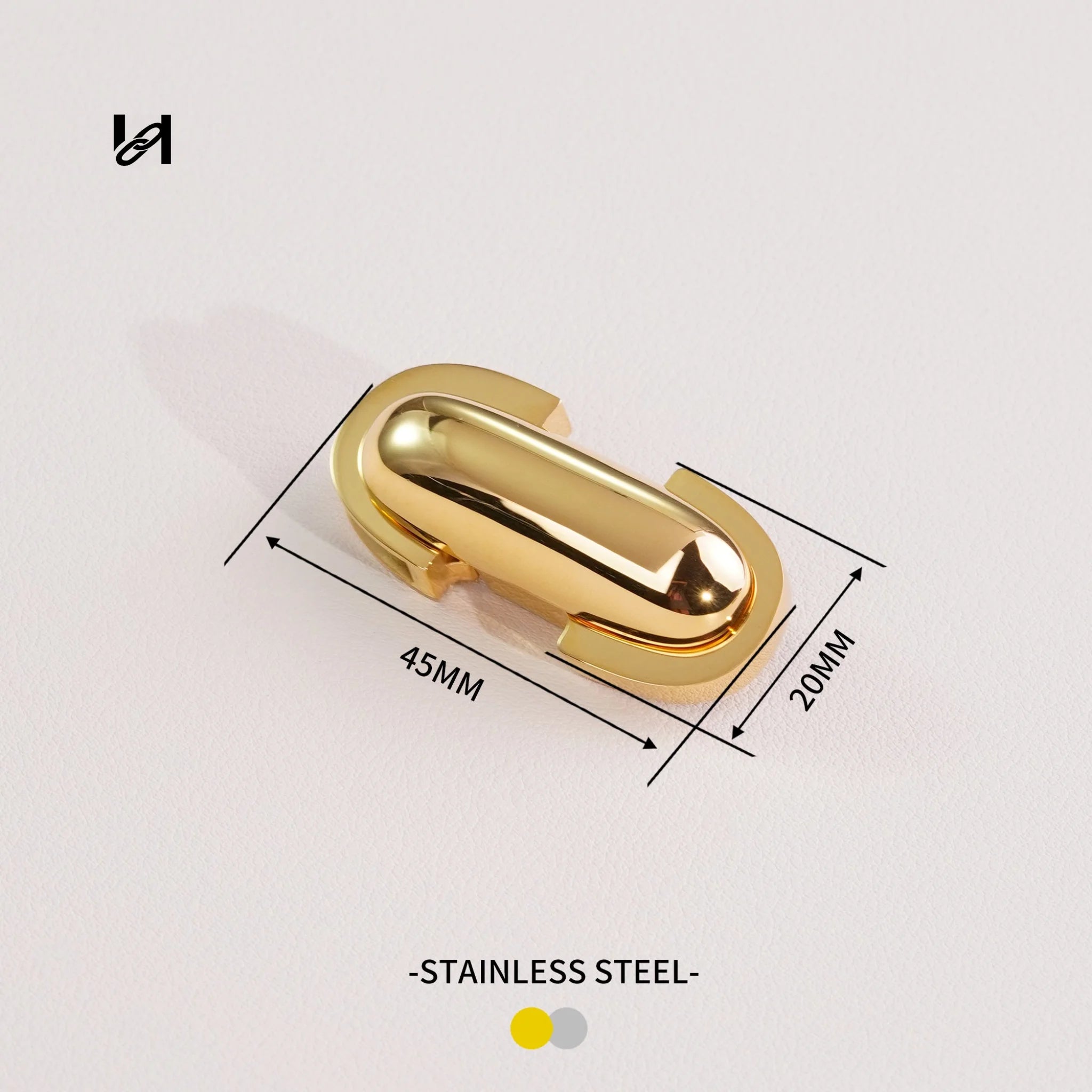 Vintage-Style Stainless Steel Twist Locks - hardware