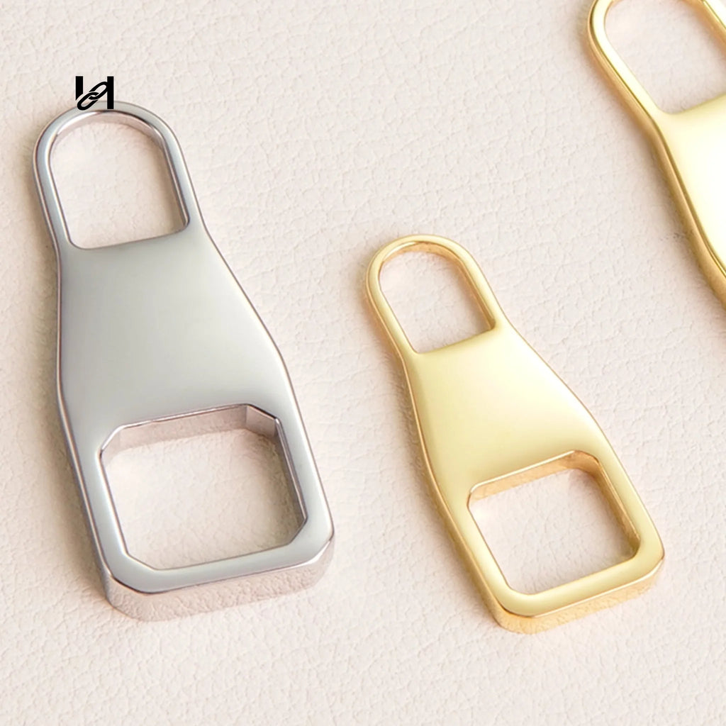 Winebottle shape stainless steel zipper puller - hardware