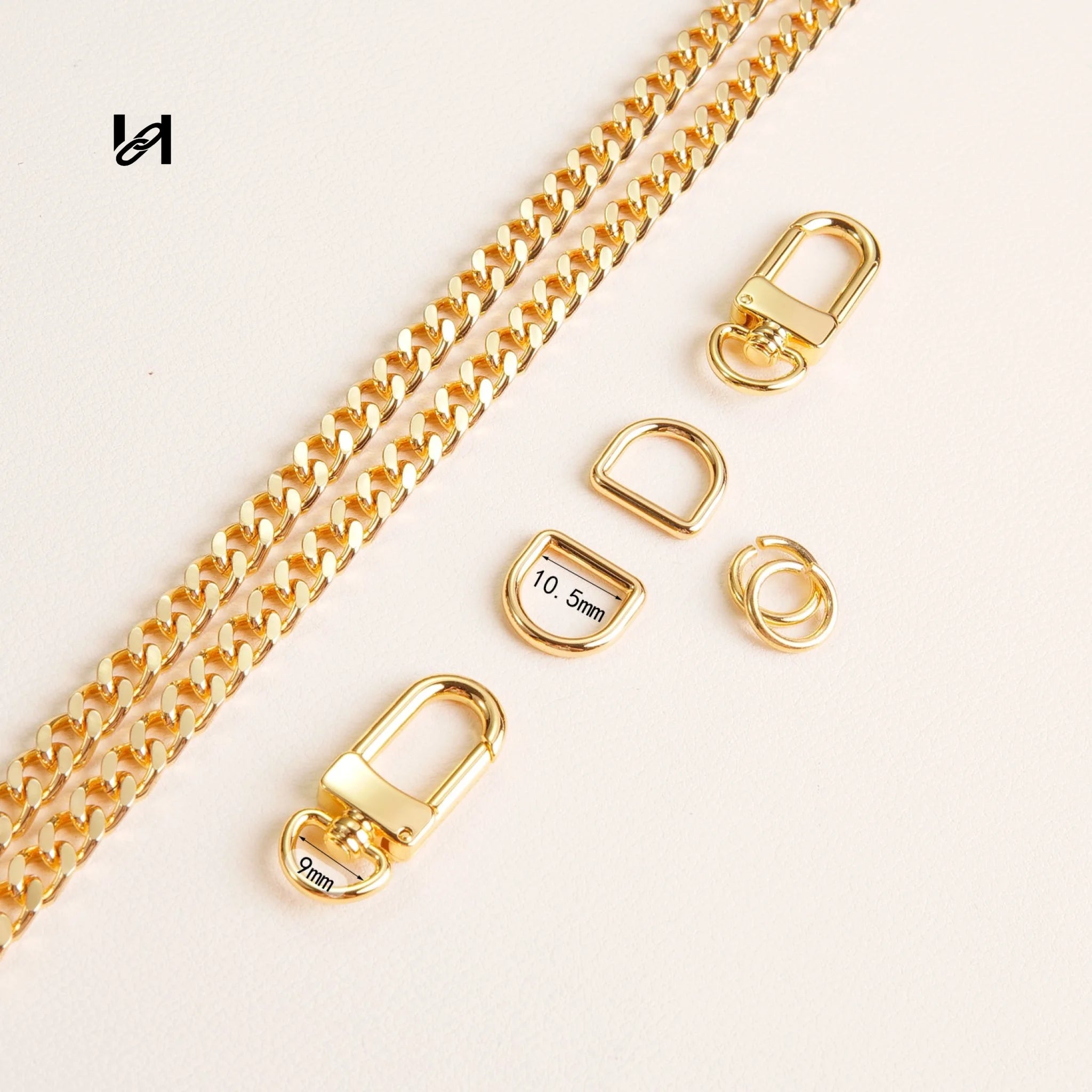 Y 6mm Chain for Bag - Chain Set / Gold - hardware
