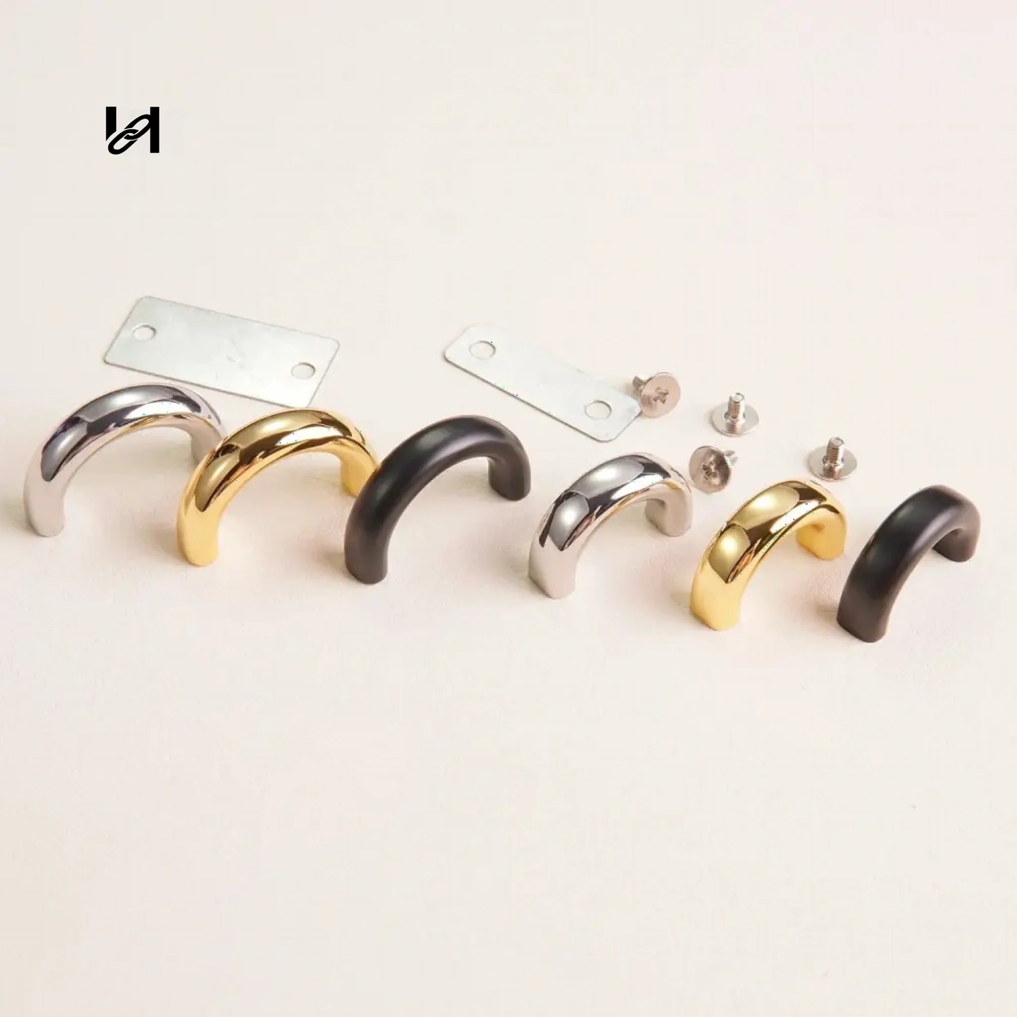 Zinc Alloy Arc Handle Holder - hardware