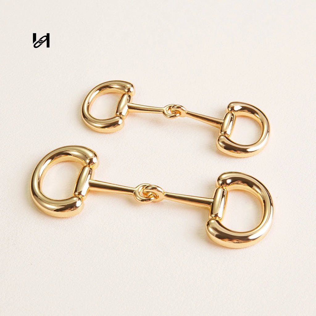 Zinc Alloy Horsebit Lock Closures for Bags - hardware