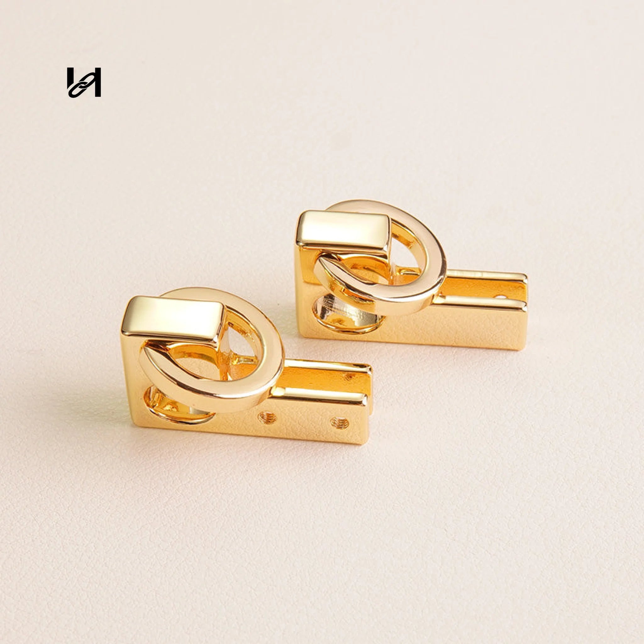 Zinc Alloy Side Handle Holder Connectors (Pair) - hardware