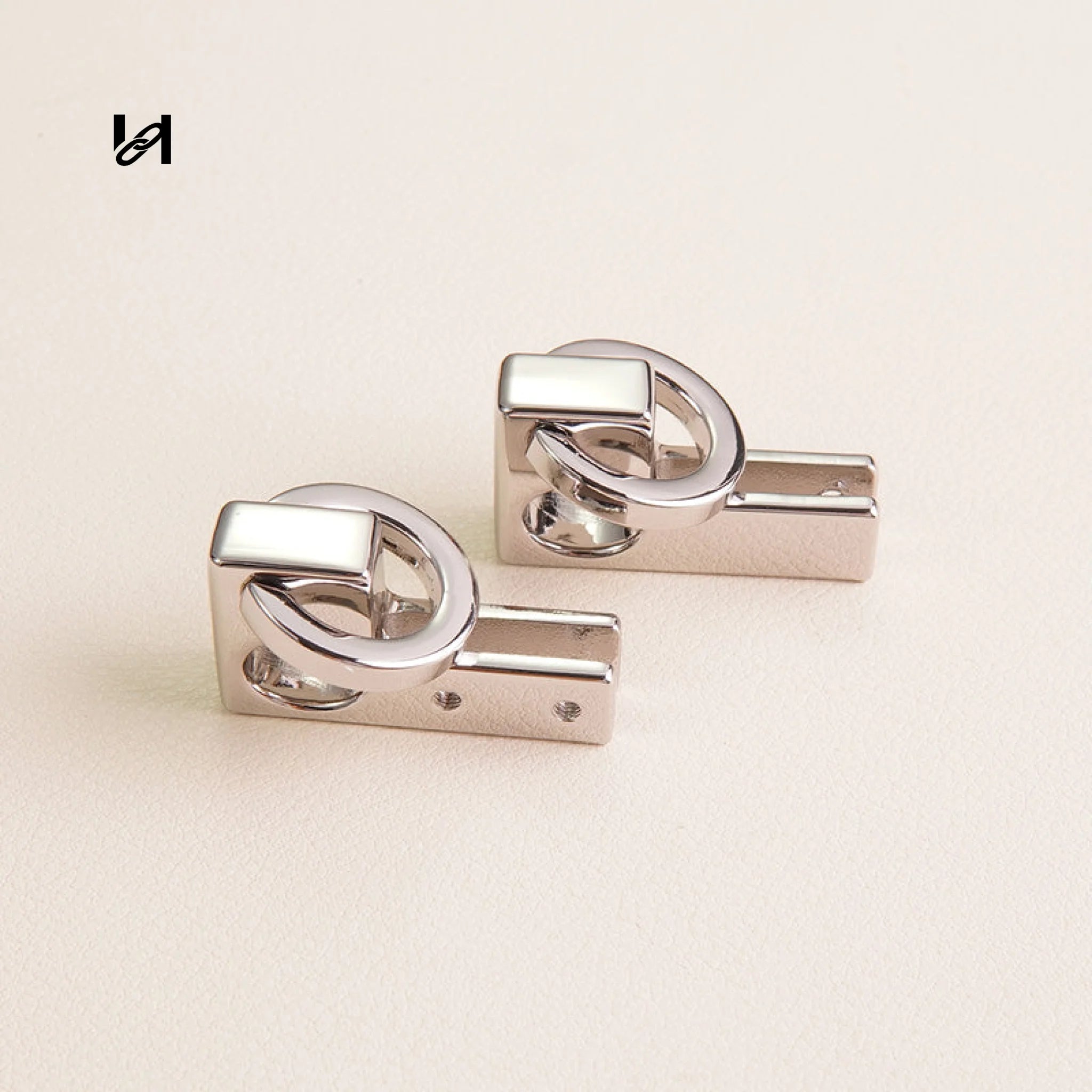 Zinc Alloy Side Handle Holder Connectors (Pair) - hardware