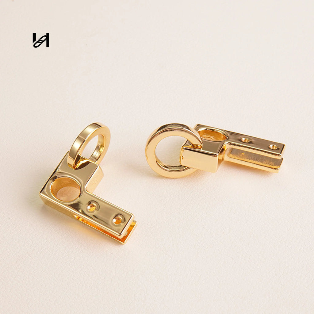 Zinc Alloy Side Handle Holder Connectors (Pair) - hardware