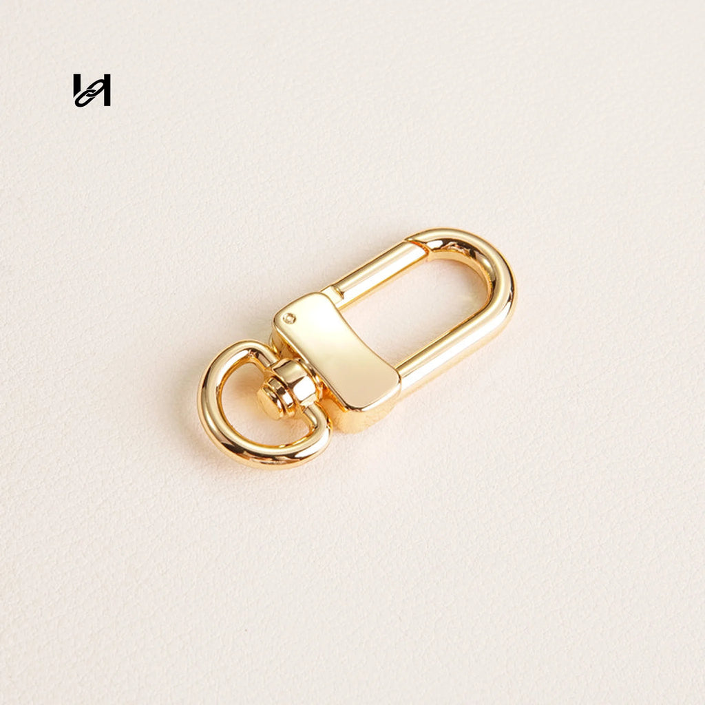 Zinc Alloy Spring Snap Hooks for Shoulder Straps - 9mm-1pcs / Gold - hardware