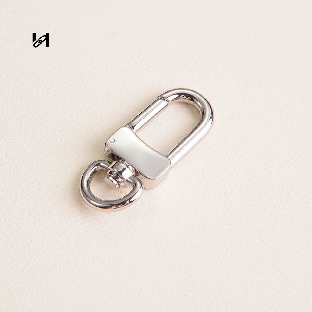 Zinc Alloy Spring Snap Hooks for Shoulder Straps - 9mm-1pcs / Silver - hardware