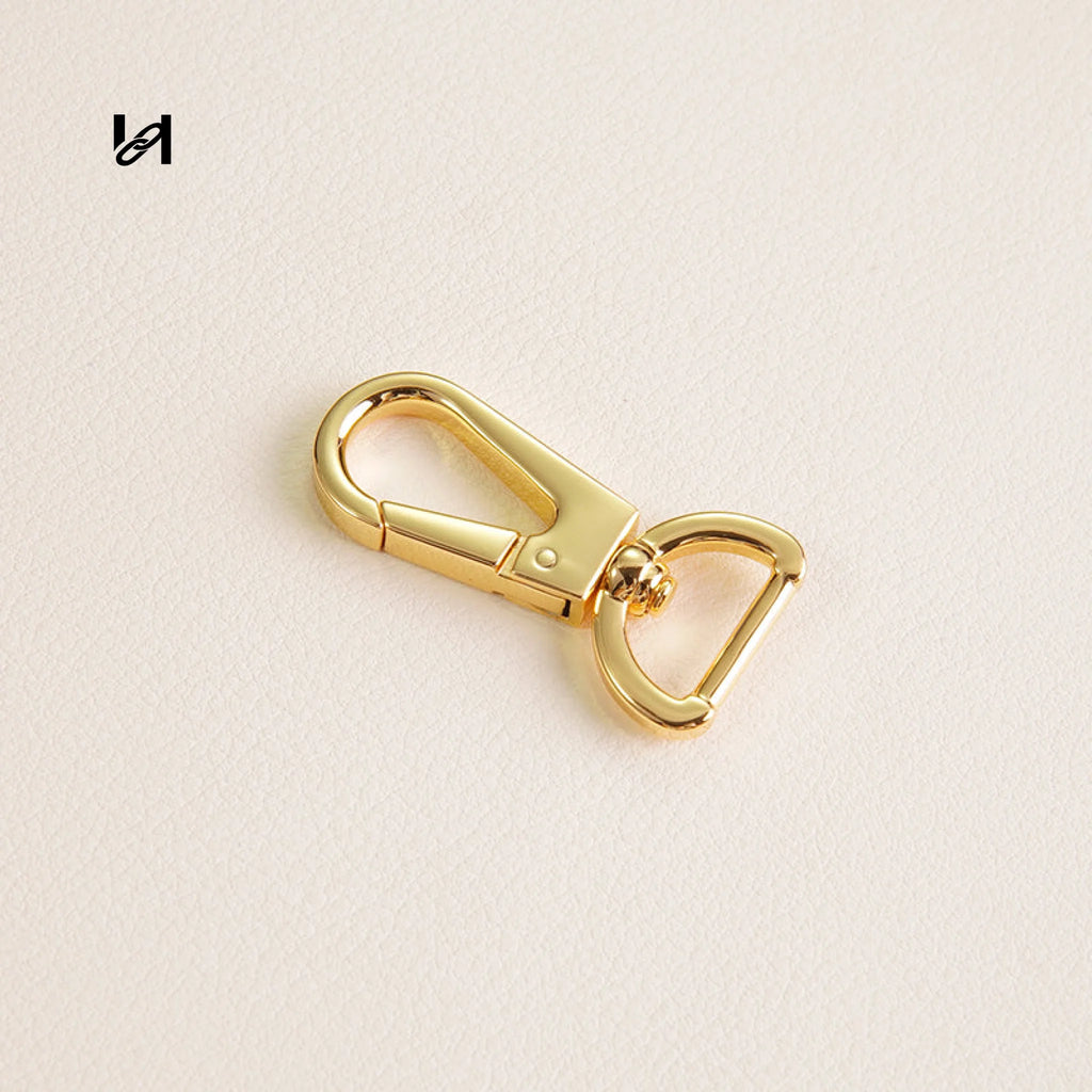 Zinc Alloy Swivel Hooks for Shoulder Straps - 10mm-1pcs / Gold - hardware