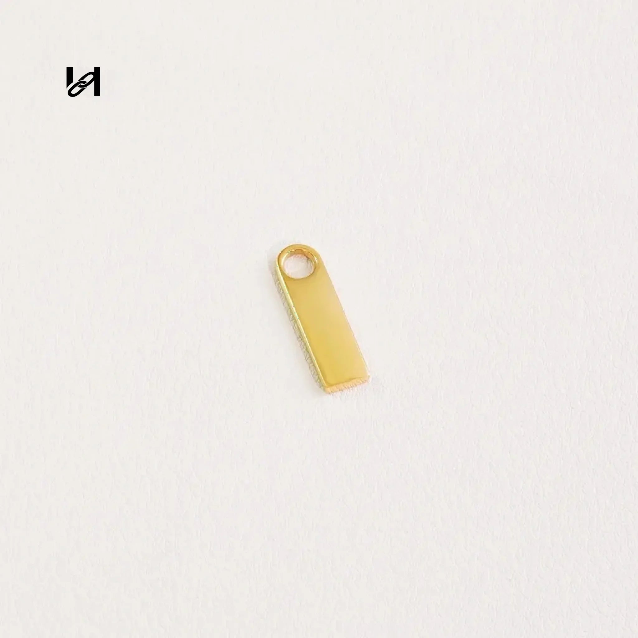 Zipper Puller #3 - gold - hardware